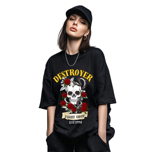 REMERA OVERSIZE - CALAVERA UNISEX